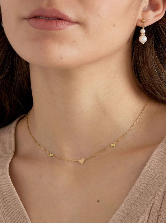 Ketting Little Hearts - Goud