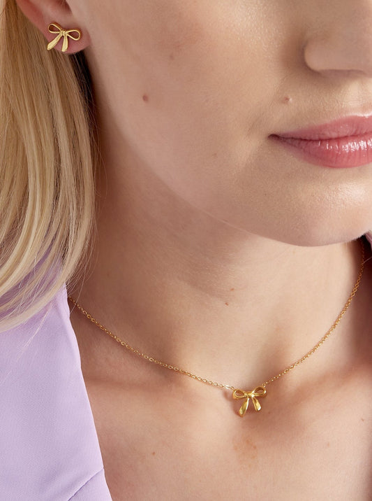 Ketting Strikjes - Goud