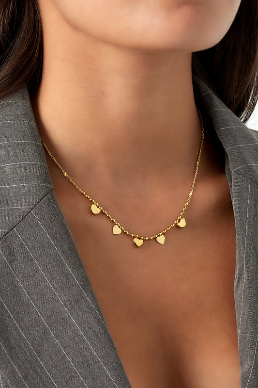 Ketting Tiny Heart Affair - Goud