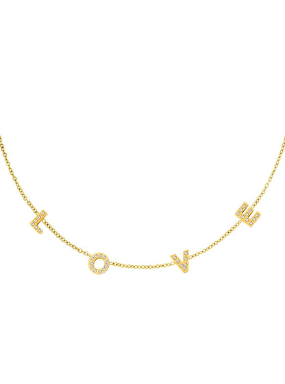 Ketting Love - Goud