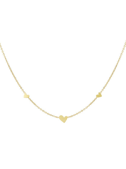 Ketting Little Hearts - Goud