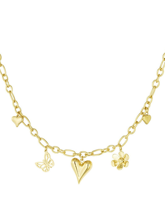 Bedelketting Natural Love - Goud