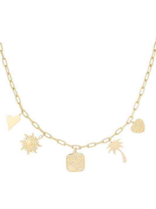 Bedelketting Palm Possesion - Goud