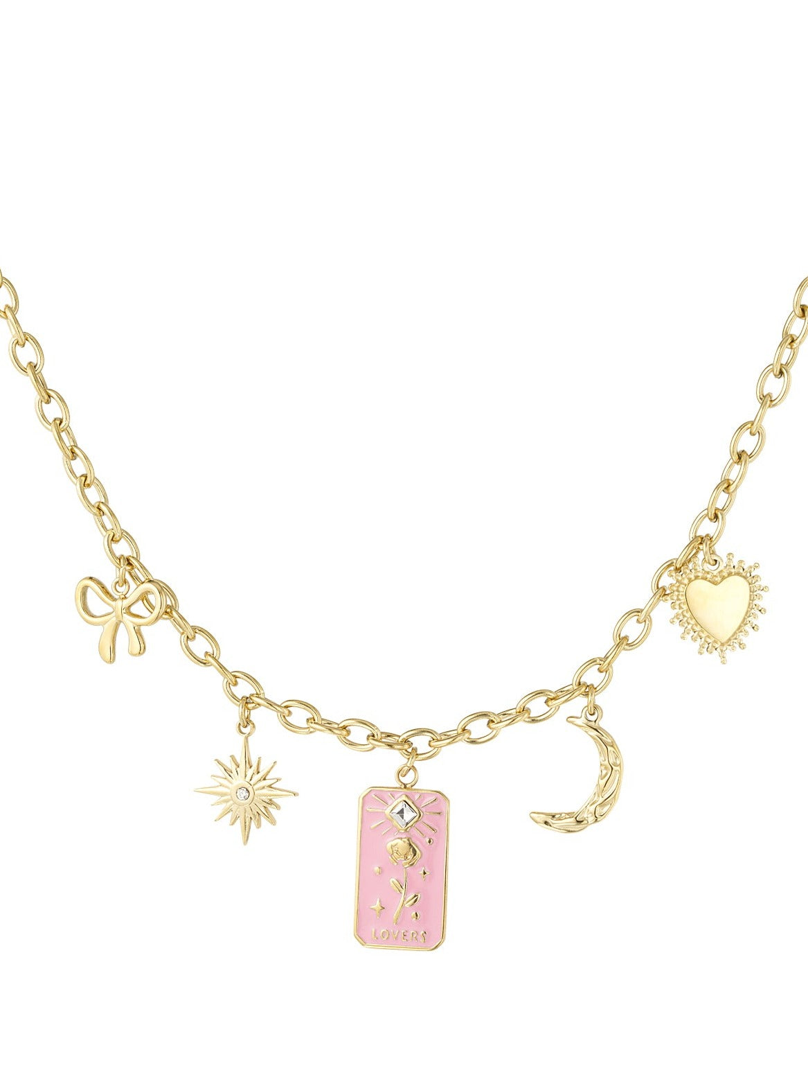Bedelketting Rose Lovers - Goud