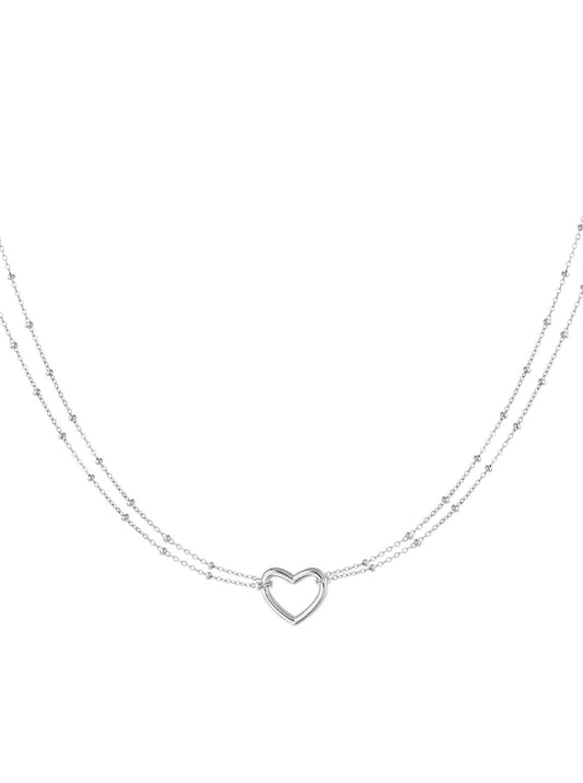 Ketting One Heart - Zilver
