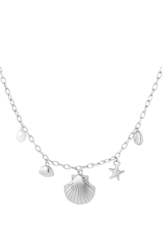 Bedelketting Zeeschelpen - Zilver