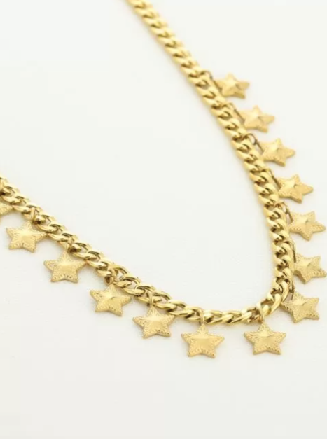 Ketting Big Stars - Goud